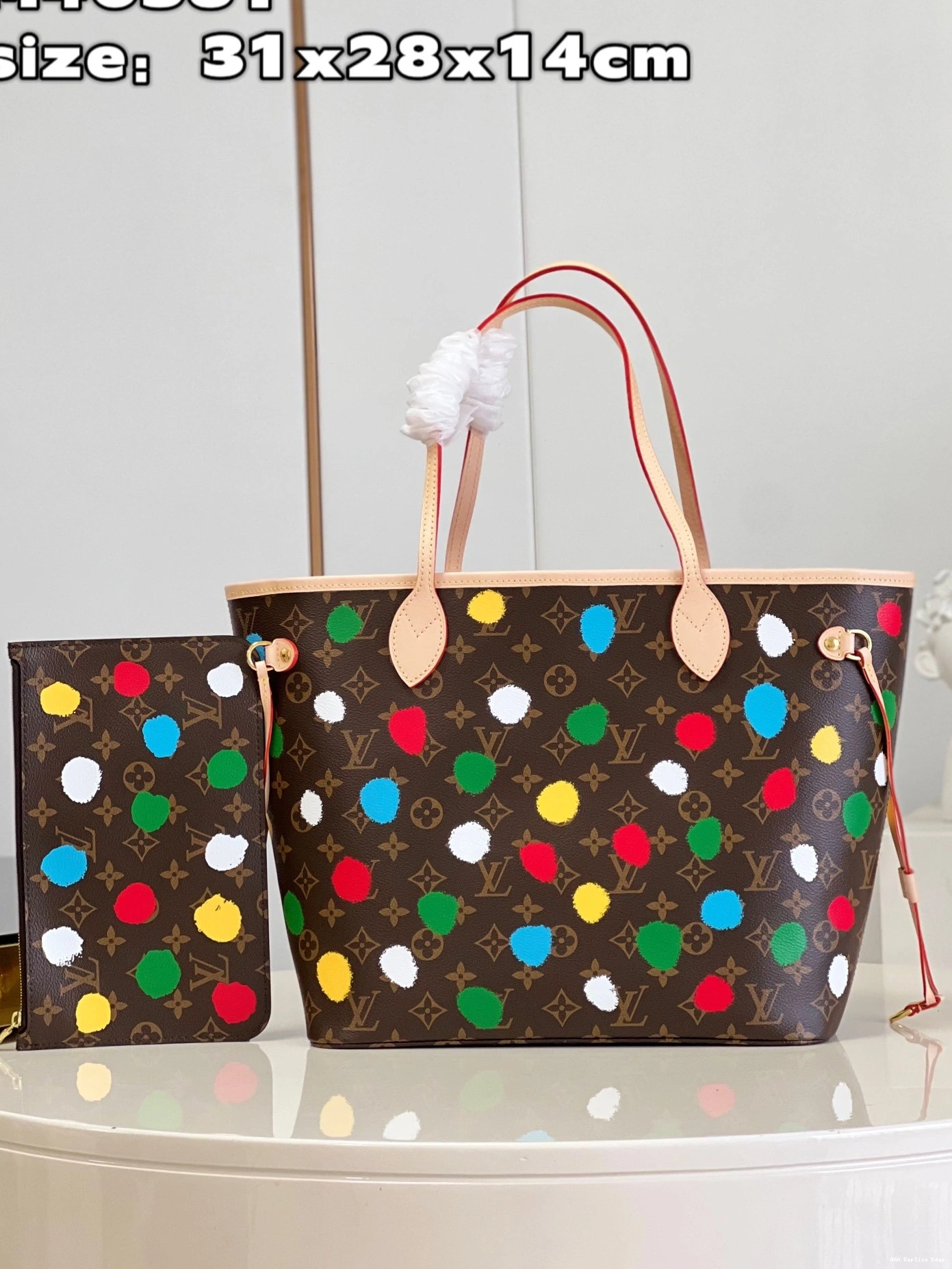 Aaa replica bags MM LOUIS YK NEVERFULL VUITTON x 0727